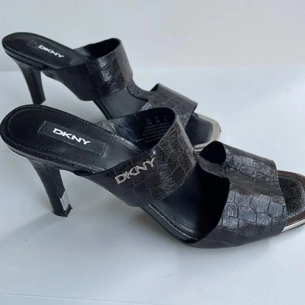 DKNY Black Baz Dress Sandals